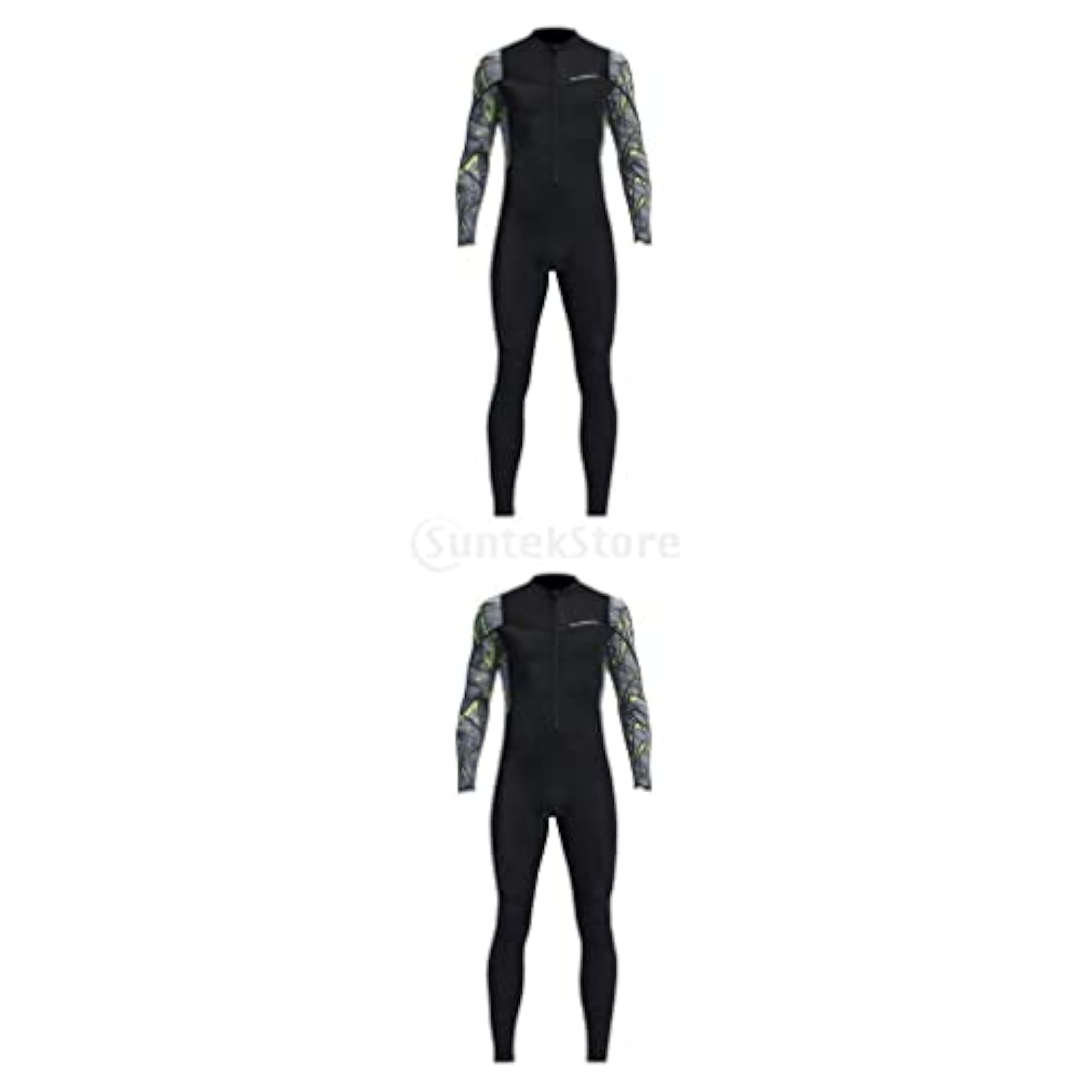 Men's Scuba Wetsuit Front Zip Diving Rash Guard